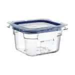 Voedseldoos - 1/6 GN - 1.25 Liter - H 10 x 17.6 x 16.2 CM - Polycarbonaat - Transparant - -40°C / +99°C - Met Siliconen Afdichtrand - Araven - 962463 E962463 €13.00 Voedselbakken