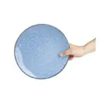 Bord - 6 stuks - Blauw - Porselein - Ø 23 x H 2.2 CM - Olympia FU221 €97.51 Borden