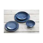 Bord - 6 stuks - Blauw - Porselein - Ø 23 x H 2.2 CM - Olympia FU221 €97.51 Borden