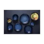 Footed Bowl - 8 stuks - 33 CL - Blauw - Steengoed - Olympia DZ774 €49.99 Schalen