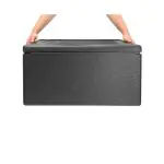 Voedsel Transport Box - 1/1 GN - 46 L - Zwart - Polypropyleen - Vogue DX990 €47.39 Thermobox