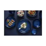 Footed Bowl - 4 stuks - 158 CL - Blauw - Steengoed - Olympia DZ776 €69.99 Schalen