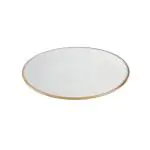 Bord - 6 stuks - Grijs - Porselein - Ø 23 x H 2.7 CM - Olympia FU188 €91.98 Borden