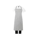 Slagerschort Gestreept - Unisex - Grijs - Polykatoen - Whites Chefs Clothing BA111 €8.79 Schorten en sloven