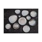 Bord - 4 stuks - Blauw - Porselein - Ø 27.5 x H 3 CM - Olympia FU170 €92.59 Borden