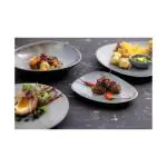 Bord - 6 stuks - Blauw - Porselein - Ø 25 x H 2.5 CM - Olympia FU179 €110.99 Borden