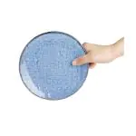 Bord - 6 stuks - Blauw - Porselein - Ø 18 x H 1.9 CM - Olympia FU220 €66.00 Borden