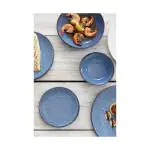 Bord - 6 stuks - Blauw - Porselein - Ø 18 x H 1.9 CM - Olympia FU220 €66.00 Borden