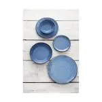 Bord - 6 stuks - Blauw - Porselein - Ø 18 x H 1.9 CM - Olympia FU220 €66.00 Borden