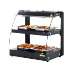 Verwarmde Display - Zwart - 220-240V - Buffalo HW920 €589.03 Warmhoudvitrine