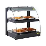 Verwarmde Display - Zwart - 220-240V - Buffalo HW920 €589.03 Warmhoudvitrine