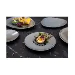 Bord - 6 stuks - Blauw - Porselein - Ø 23 x H 2.5 CM - Olympia FU171 €108.99 Borden