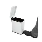 Prullenbak - Wit - Gepoedercoat staal - Jantex HT475 €15.59 Afvalbakken