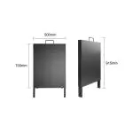 Stoepbord - Zwart - Ijzer - Olympia HS805 €86.00 Krijtborden
