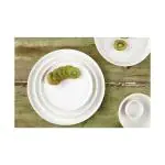Bord - 6 stuks - Wit - Porselein - Ø 18 x H 1.8 CM - Olympia FD902 €56.99 Borden