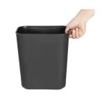 Prullenbak - 8 L - Zwart - Polypropyleen - Bolero FU598 €7.59 Afvalbakken