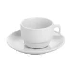 Kop - Porselein - Wit - 0,17 L - Saturnia E765052 €3.85 Kopjes & mokken