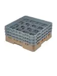 Vaatwaskorf - 16 comparitmenten - Beige - H 22.5 x 50 x 50 CM - Polypropyleen - Cambro - DE783 DE783 €96.90 Afwaskorven voor bekerglazen