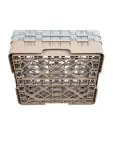 Vaatwaskorf - 25 compartimenten - Beige - H 18.4 x 50 x 50 CM - Polypropyleen - Cambro - DW555 DW555 €63.56 Afwaskorven voor bekerglazen
