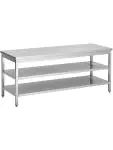 RVS Werktafel - Dubbel Onderschap - G-Line RVS-M-00004 €539.00 RVS werktafel