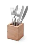 Bestek kistje - Hout - 80x80x95 mm - Hendi - 664186 664186 €6.25 Bestek