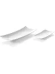 Bord Bark - 4 stuks - Porselein - H 4 X 14.6 X 35.2 CM - Hendi - 785553 785553 €35.74 Borden
