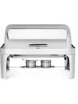 Chafing dish - Rolltop - Elegante - 9 liter - RVS - Hendi - 470305 H470305 €137.69 Chafing dish roll-top