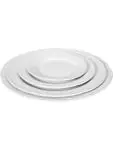 Bord Plat - 12 stuks - Flora - Porselein - Ø20 CM - Hendi - 787014 H787014 €35.46 Borden