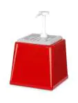 Sausdispenser - Met Pomp - 2.5 Liter - Rood - H 32.7 x 21 x 22.4 CM - Hendi - 203521 H203521 €17.22 Knijpflacons