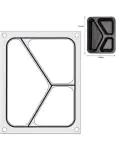 Traysealer - Matrix - Driedelige Container 22.7 x 17.8 CM - Hendi - 805626 H805626 €104.00 Vacuum & Sealen