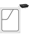 Traysealer - Matrix - Tweedelige Colt Container 22.7 x 17.8 CM - Hendi - 805640 H805640 €104.00 Vacuum & Sealen