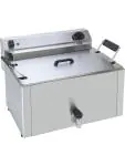 Friteuse - Variabele Temperatuurregeling - RVS - 16 Liter - 400V - H 38 x B 53.5 x D 41.5 CM - Saro - 458-1001 458-1001 €632.00 Friteuses 400 volt