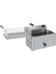 Friteuse - Variabele Temperatuurregeling - RVS - 16 Liter - 400V - H 38 x B 53.5 x D 41.5 CM - Saro - 458-1001 458-1001 €632.00 Friteuses 400 volt