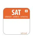 Daglabels - Oplosbaar - Zaterdag - 1000 stuks - 2.54 CM - Vogue - U782 U782 €19.29 Dagstickers