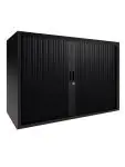 Roldeurkast - Zwart - H 72.5 x 120 x 43 CM - Proflight 20416 €349.00 Roldeurkasten