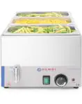 Bain Marie met Wateraftapkraan - Kitchen Line - Hendi - 238912 H238912 €103.48 Bain marie tafelmodel