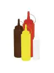Knijpfles - 0.99 Liter - Rood - Ø 7.6 x H 28.8 CM - Polyethyleen - Vogue - W833 W833 €2.69 Knijpflacons