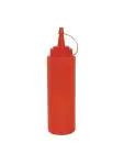 Knijpfles - 0.34 Liter - Rood - Ø 5.8 x H 20 CM - Polyethyleen - Vogue - K093 K093 €1.49 Knijpflacons