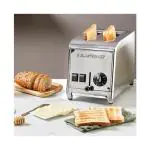 Broodrooster - 2 Sleuven - RVS - 230V - Milantoast E420042 €221.12 Tosti / broodrooster apparatuur