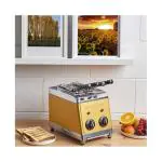 Tosti Apparaat - H 30 x 18 x 30 CM - 4 KG - 220 - 240 V - 1300 W - RVS - Goud - MilanToast - 420012 420012 €286.00 Tosti / broodrooster apparatuur