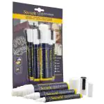 Krijtstift - 5 Stuks - Diverse Punten - Wit - Securit BL-SMAMIX-V5-WT €17.45 Krijtborden