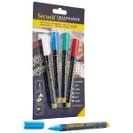 Krijtstift - Blister - 4 Kleuren - 1-2 MM Securit BL-SMA100-V4-COL €9.25 Krijtborden