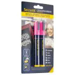 Krijtstift Blister - 2 Stuks - Roze - 2-6 MM - Securit BL-SMA510-PI €7.45 Krijtborden