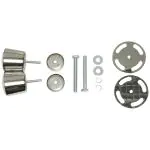 Afzetpaal - 2 Stuks - Zilver - RVS - H 100 CM - Securit RS-LW-CH €109.00 Sierkoord en afzetpalen