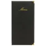 Menukaart Classic - A45 - Zwart - Kunstleder - Securit MC-CR45-BL €11.65 Menukaarten