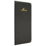 Menukaart Classic - A45 - Zwart - Kunstleder - Securit MC-CR45-BL €11.65 Menukaarten