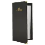 Menukaart Classic - A45 - Zwart - Kunstleder - Securit MC-CR45-BL €11.65 Menukaarten