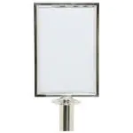 Bord - Afzetpaal - Zilver - RVS - Securit RS-SIGN-A4-PC €69.95 Sierkoord en afzetpalen