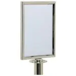 Bord - Afzetpaal - Zilver - RVS - Securit RS-SIGN-A4-PC €69.95 Sierkoord en afzetpalen