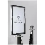 Bord - Afzetpaal - Zilver - RVS - Securit RS-SIGN-A4-PC €69.95 Sierkoord en afzetpalen